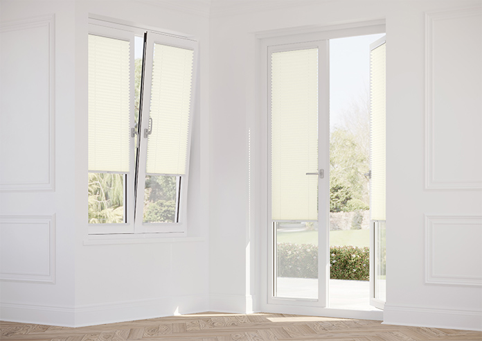 Solaris, Creme - Stick Fit Pleated Blind - Image 14